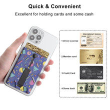 Cargar imagen en el visor de la galería, Tarjeteros para teléfono celular bolsillo para la parte posterior del teléfono para tarjetas de identificación, tarjetas de crédito adhesivo 3C0708002 Personalizado Personalizada con Foto, Texto o Logo