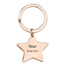 Cargar imagen en el visor de la galería, Llavero Redondo / Llavero de Hueso / Corazón / Gato / Estrella JJ0529156 Grabado Personalizado con Texto Nombre