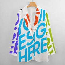 Cargar imagen en el visor de la galería, Traje / Blazer Top casual de moda para mujer NZ2205246 Personalizada con Impresión Completa de múltiples imágenes con Foto Logo Patrón Texto