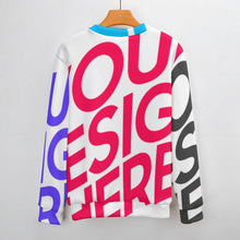 Cargar imagen en el visor de la galería, Suéteres unisex de cuello redondo para mujeres y hombres MY09 personalizado con patrón foto texto (impresión de imágenes múltiples)