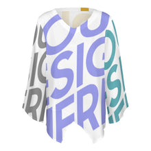 Cargar imagen en el visor de la galería, Blusa / Camisa de Gasa Suelta Original Casual de Manga Larga para Mujer 1L Personalizada con Impresión Completa de múltiples imágenes con Foto Logo Patrón Texto