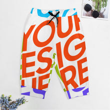 Cargar imagen en el visor de la galería, Pantalones cortos deportivos con piernas atadas con estampado para hombre AIP Personalizado con Impresión Completa de múltiples imágenes con Foto Logo Patrón Texto
