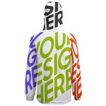 Cargar imagen en el visor de la galería, Chaqueta Corta de Manga Larga Forro Polar con Velcro de Moda Impermeable A681 Personalizada con Impresión Completa de múltiples imágenes con Foto Logo Patrón Texto