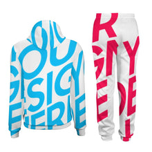 Cargar imagen en el visor de la galería, Traje de Sudadera Estampada Deportiva con capucha casual para hombre 4T03 Personalizado con Foto Logo Patrón Texto