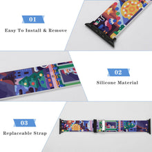 Cargar imagen en el visor de la galería, Correas para Apple Watch de silicona 3C0722001 Personalizadas impresión con Foto Nombre