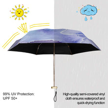 Cargar imagen en el visor de la galería, Paraguas Plegable Antiviento a Prueba de Lluvia Solar para Mujer Hombre JJ0529175 Personalizadas Impresion Completa de Una Imagen con Foto Logo Patrón Texto