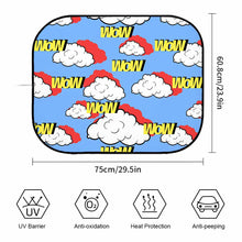 Cargar imagen en el visor de la galería, Parasoles Plegables Universales (un Par) para Parabrisas Delantero de Coche SUV Camiones QC1104037 Personalizados Impresion Completa de Una Imagen con Foto Logo Patrón Texto