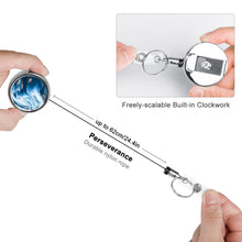 Cargar imagen en el visor de la galería, Clip de insignia de Metal Carrete del Soporte de Tarjeta de Identificación de Alta Calidad JJ0531023 Personalizado Impresion Completa de Una Imagen con Foto Logotipo Patrón Texto