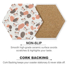 Cargar imagen en el visor de la galería, Posavasos para Bebidas Posavasos de Cerámica Hexagonal Posavasos Absorbentes 4 / 6 Piezas JJ0520147 Personalizado con impresión de una imagen con Foto Logo Patrón Texto