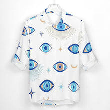 Cargar imagen en el visor de la galería, Camisa con Solapa Estampada Informal de Manga Larga con Botones Bolsillo para Hombre AY007 Personalizada con Impresión Completa de múltiples imágenes con Foto Logo Patrón Texto