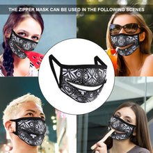 Cargar imagen en el visor de la galería, Mascarilla con Cremallera Reutilizable Ajustable Lavable para Adultos Mujer Hombre JJ0521165 Personalizada Impresion Completa de Una Imagen con Foto Logo Patrón Texto