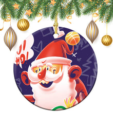 Cargar imagen en el visor de la galería, Adornos Navideños Redondos Ambos Lados Mismos con Diseño Personalizado de Tus Fotos o Nombres