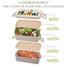 Cargar imagen en el visor de la galería, Caja de Almuerzo con Diseño Personalizado Personalizada de Tus Fotos o Nombres Online