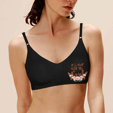 Cargar imagen en el visor de la galería, Sujetador Bra de Honda sin Aros sin Rastro para Mujer WH022 Personalizado con Impresión en Izquierda de Una Imagen con Foto Texto Patrón