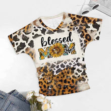 Cargar imagen en el visor de la galería, Camiseta Plisada Estampada de Moda de Manga Corta Cuello en V para Mujer BHT Personalizada Impresion Completa de Una Imagen con Foto Logo Patrón Texto