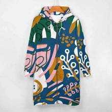 Cargar imagen en el visor de la galería, Sudadera Larga Casual Holgada con Cremallera Capucha Manga Larga para Mujer SDS002 Personalizada Impresion Completa de Una Imagen con Foto Logo Patrón Texto