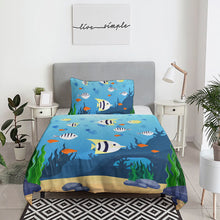 Cargar imagen en el visor de la galería, Juego de Cama de Dos Piezas con Diseño Personalizado Personalizada de Tus Nombres o Fotos