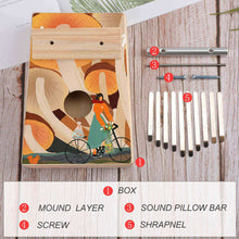 Cargar imagen en el visor de la galería, Piano de Pulgar Kalimba Teclas de Madera Marimba Instrumento Profesional JJ0530001 Personalizado Impresion Completa de Una Imagen con Foto Logo Patrón Texto