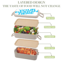 Cargar imagen en el visor de la galería, Caja de Almuerzo con Diseño Personalizado Personalizada de Tus Fotos o Nombres Online