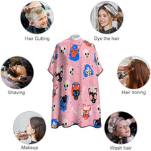 Cargar imagen en el visor de la galería, Capa Peluquería Infantil Bata de Corte de Pelo Delantal Impermeable de Afeitar Salón para Niños JJ0522084 Personalizada Impresion Completa de Una Imagen con Foto Logotipo Patrón Texto