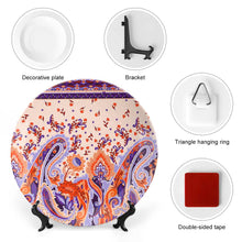 Cargar imagen en el visor de la galería, Plato Decorativo de Porcelana China Adorno de Cerámica para Hogar Oficina GY0902051 Personalizado Impresion Completa de Una Imagen con Foto Logo Patrón Texto