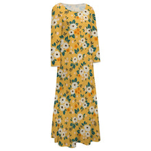Cargar imagen en el visor de la galería, Vestido con Cuello Redondo de Manga Larga Elegante para mujer NZ2202048 Personalizado con Impresión Completa de una imagen con Foto Logo Patrón Texto