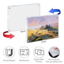 Cargar imagen en el visor de la galería, Marco de Fotos Magnético Acrílico Marco Transparente Doble Cara GY0903955 Personalizado con Foto Logo Patrón Texto