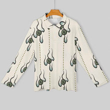 Cargar imagen en el visor de la galería, Polo Casual Elegante Manga Larga / Camisa Solapa Clásica para Hombre SDS008 Personalizado con Impresión Completa de una imagen con Foto Logo Patrón Texto