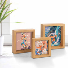 Cargar imagen en el visor de la galería, Marco/Marco de retrato/Moldura de madera con vete de tres combinaciones GY0903388 Personalizado,Personalizada Con Foto,Logo O Texto