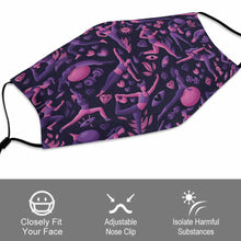 Cargar imagen en el visor de la galería, Mascarilla Reutilizable Lavable Higiénica Ajustable sin Filtro para Adultos Mujer Hombre JJ0521190 Personalizada Impresion Completa de 2 Imágenes Diferentes con Foto Logo Patrón Texto