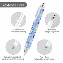 Cargar imagen en el visor de la galería, Bolígrafo 0,5mm Retráctil Escritura Ultra Suave y Tacto Agradable Tinta Azul para Estudiante Escuela Oficina BG1613028 Personalizado con Impresión Completa de una imagen con Foto Logo Patrón Texto