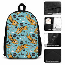 Cargar imagen en el visor de la galería, Conjunto de Mochila y Bolsa de Almuerzo y Estuche de Lápices para Adultos Niños XB0604096 Personalizado de Múltiples Imágenes con Foto Logo Patrón Texto