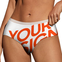Cargar imagen en el visor de la galería, Bragas de encaje / Ropa Interior Suave para Mujer B499 Personalizadas con Impresión Completa de Múltiples Imágenes con Foto Logo Patrón Texto