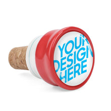 Cargar imagen en el visor de la galería, Tapón Cerámico de Vino con Impresión Digital de Diseño Personalizado Personalizada con Tus Imágenes o Nombres