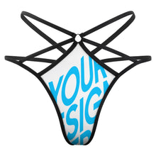 Cargar imagen en el visor de la galería, Sexy T-back Tanga String para Mujer NZ066 Personalizado con Impresión Completa de una imagen con Foto Logo Patrón Texto
