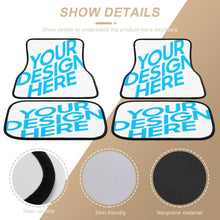 Cargar imagen en el visor de la galería, Group Tapete de piso con almohadilla para los pies Alfombrilla de coche de cuatro piezas ajuste personalizado para todos los coches QC1104019 Personalizado Personalizada con Foto, Texto o Logo
