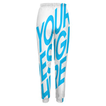 Cargar imagen en el visor de la galería, Pantalones de chándal con estampado completo para mujeres con estampado de una sola imagen personalizada con logotipo texto patrón fotos