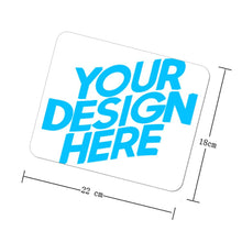 Cargar imagen en el visor de la galería, Alfombrillas de Ratón Cuadradas de Caucho Personalizadas con Foto Nombre Logo