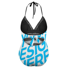 Cargar imagen en el visor de la galería, Bañador / Traje de baño Talla Grande de Una Pieza de estilo halter para Mujer YS20001 Personalizado con Foto Logo Patrón Texto (Impresión Completa de una imagen)