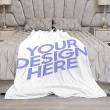 Cargar imagen en el visor de la galería, Manta / Cobija Suave 300g Franela Antibolitas para Niños Adultos Familia JJ0519693 Personalizada con Impresión Completa de Una Imagen con Foto Texto Patrón