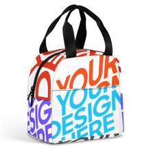 Cargar imagen en el visor de la galería, Cajas Bento portátiles impermeables, bolsas de almuerzo aisladas reutilizables personalizado con patrón foto texto (impresión de imágenes múltiples)