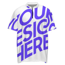 Cargar imagen en el visor de la galería, Camiseta de running de manga corta para hombre con cremallera MXLD005 personalizado con patrón foto texto