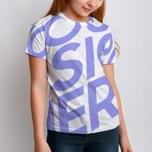 Cargar imagen en el visor de la galería, Camiseta Infantil con Estampado Manga Corta para Niños Niñas Chicos ET Personalizada con Impresión Completa de Una Imagen con Foto Logo Patrón Texto