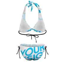 Cargar imagen en el visor de la galería, Bikini en Talla Grande Triángulo Conjunto BK2131 Personalizado con Impresión Completa de una sola imagen con Foto Logo Patrón Texto