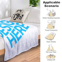 Cargar imagen en el visor de la galería, Manta de Cama de Felpa con Diseño Personalizado de Tus Imágenes o Textos