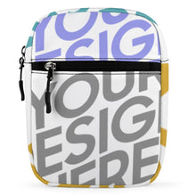 Cargar imagen en el visor de la galería, Bolso de Bandolera de tela oxford Pequeño Bolsa de Mensajero Bolso de Hombro Q026 Personalizado de múltiples imágenes con Foto Logo Patrón Texto