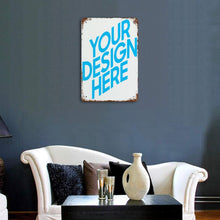 Cargar imagen en el visor de la galería, Pintura Colgante de Metal Vertical (con Óxido) con Impresión UV de GY0903088 Diseño Personalizado con Tus Fotos o Nombres