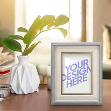 Cargar imagen en el visor de la galería, Marco de Fotos de Madera con Soporte Versión Vertical para Hogar Dormitirio Oficina JJ0533001 Personalizado Impresion Completa de Una Imagen con Foto Logo Patrón Texto