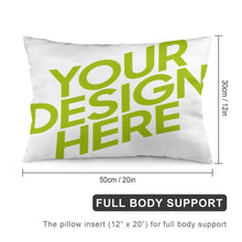Cargar imagen en el visor de la galería, Almohada de Poliéster en Rectangular Personalizada con Tu Imagen o Foto (Impresión a Doble Cara)