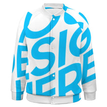 Cargar imagen en el visor de la galería, Chaqueta Deportiva Uniforme de Béisbol para Hombre FS0818006 Personalizada con impresión completa de una imagen con Foto Logo Patrón Texto